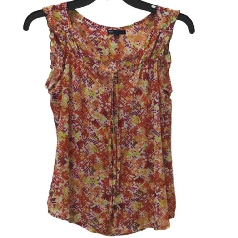 Gap Factory Women's Sleeveless Sheer Blouse, S